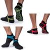 Muezna Men's Non-Slip Yoga Socks, Anti-Skid Pilates, Barre, Bikram Fitness Hospital Slipper Socks with Grips view 2