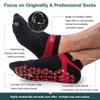 Muezna Men's Non-Slip Yoga Socks, Anti-Skid Pilates, Barre, Bikram Fitness Hospital Slipper Socks with Grips view 4
