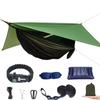 Camping Hammock with Mosquito Net and Rain Fly - Travel Hammock Bug Net - Hammock Tent for Outdoor Hiking Backpacking Travel Camping Accessories and Camping Gear Military Green view 1