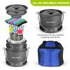 Odoland 39pcs Camping Cookware Mess Kit, Non-Stick Large Size Hanging Pot Pan Kettle with Base Dinner Cutlery Sets for 6 and More, Cups Dishes Forks Spoons Kit for Outdoor Camping Hiking Picnic view 3