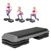 HomGarden 43" Adjustable Aerobic Stepper Workout Step w/ 4 Risers Fitness & Exercise Platform Trainer Stepper Exercise Step Platform view 1