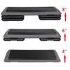 HomGarden 43" Adjustable Aerobic Stepper Workout Step w/ 4 Risers Fitness & Exercise Platform Trainer Stepper Exercise Step Platform view 3