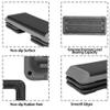 HomGarden 43" Adjustable Aerobic Stepper Workout Step w/ 4 Risers Fitness & Exercise Platform Trainer Stepper Exercise Step Platform view 4
