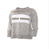 Chicka-d West Virginia Mountaineers Women's Cozy Fleece Quarter Zip Heather Grey, Small view 1