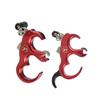 Archery Release Aid Fully Automatic Aluminum Alloy 3 or 4 Finger Release Aid Stainless Steel Release Aid Left or Right Hand for Compound Bow Hunting Shooting Target Trigger (red) view 4