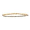 PAVOI 14K Yellow Gold Plated Tennis Bracelets for Women - 3mm Cubic Zirconia Classic Gold Tennis Bracelets for Women and Men - Trendy CZ Jewelry Gifts - Size 6.5 Inches view 1