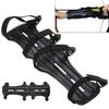 Black 4 Adjustable Straps Archery Arm Guard Shooting Bow String Arm Protector Gear for Hunting Training Protection