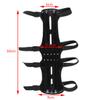 Black 4 Adjustable Straps Archery Arm Guard Shooting Bow String Arm Protector Gear for Hunting Training Protection view 3