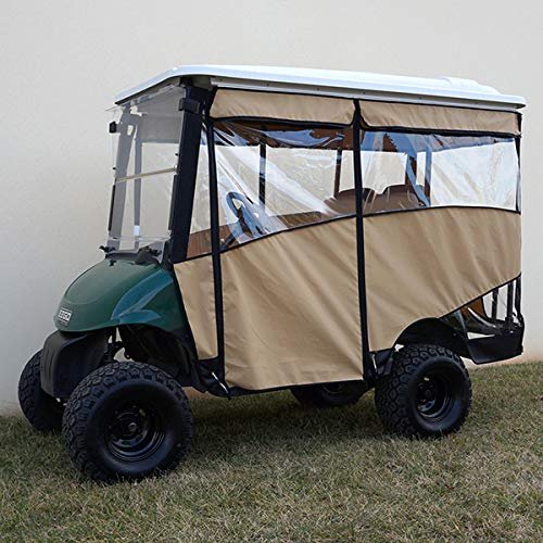 WILD ABOUT CARTS Odyssey Enclosure, 88" RHOX Top, Black E-Z-Go RXV with Rear Seat