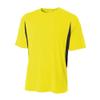A4 Sportswear Adult Large Safety Yellow/Black Cooling Tee view 1