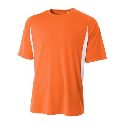 A4 Sportswear Adult Large Orange/White Cooling Tee