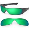 BLAZERBUCK Polycarbonate Polarized Replacement Lenses for Oakley Antix - Emerald Green AR Coated view 1