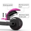 6KU Scooters for Kids 3-10 Year Old with Flash Wheels, Toddler Scooter 4 Adjustable Height, Extra-Wide PU LED Wheels, 3 Wheel Scooters for Girls & Boys (Pink) view 4