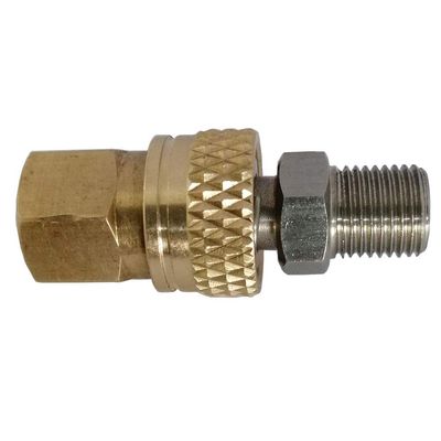 PCP Airforce Paintball Stainless Steel Double End Male Plug with Quick Disconnect M10 Female Coupler Connector and other Hose combination (Type 6)