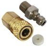 PCP Airforce Paintball Stainless Steel Double End Male Plug with Quick Disconnect M10 Female Coupler Connector and other Hose combination (Type 6) view 3