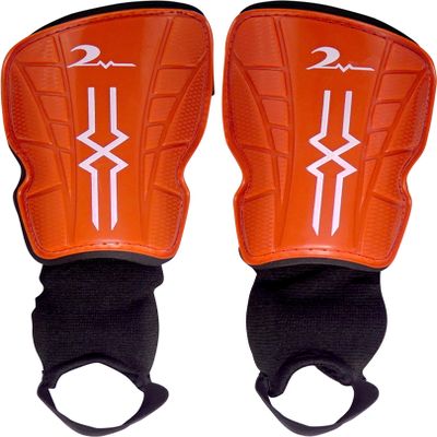 Swell Relief Soccer Shin Guards for Kids/Soccer Gear for Boys Girls/Protective Soccer Equipment/Adjustable Straps (Red, Medium)