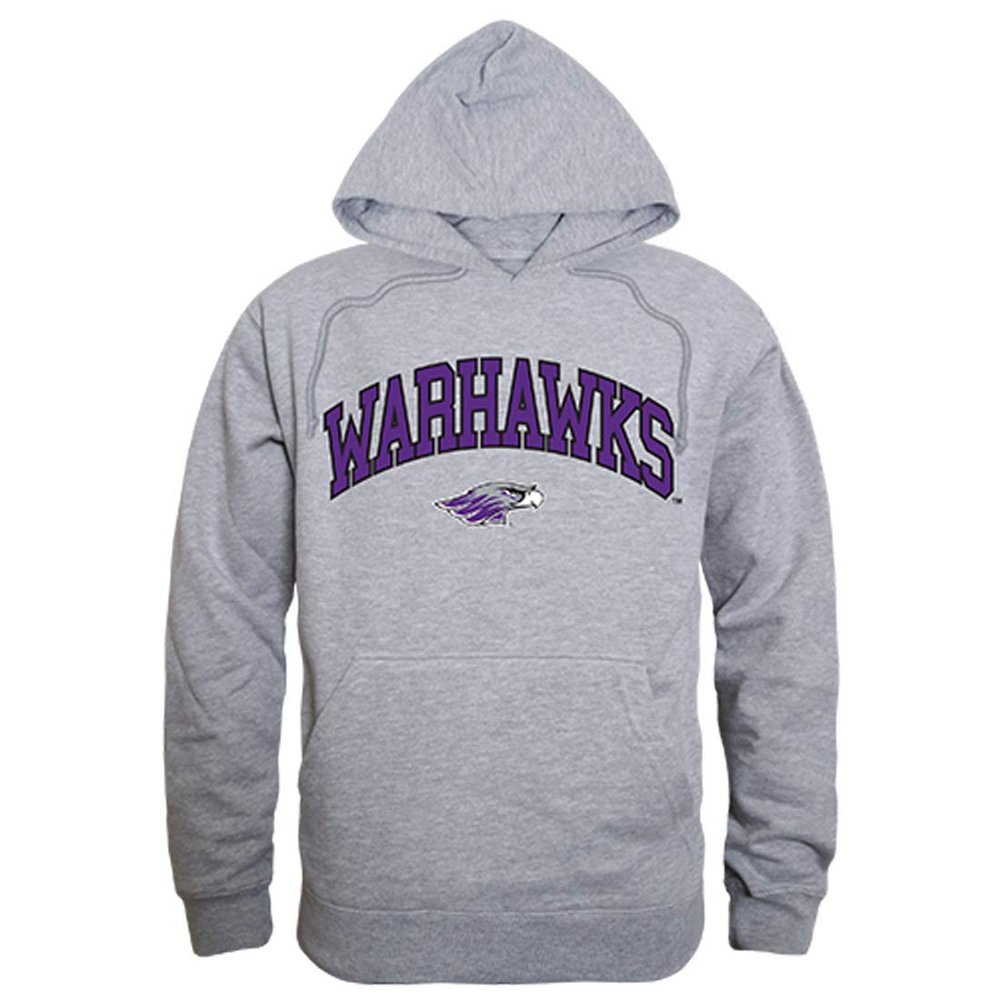 UWW Wisconsin-Whitewater Warhawks NCAA Campus Pullover Hoodie - Small, Heather Grey