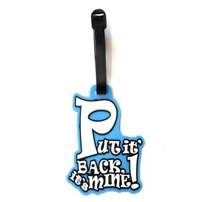 Colorful & Fun Travel Suitcase ID Luggage Tag and Suitcase Label (Put It Back ~ 3.5" x 3.5")