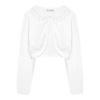BOLEROSE Girls Long Sleeve Floral Lace Bolero Cardigan Kids Shrug Cover Up (White, 7-8 YRS) view 1