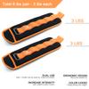 Ankle/Wrist Weights for Women, Men, Kids - Arm Leg Weights Set with Adjustable Strap - Running, Jogging, Gymnastic, Physical Therapy, Fitness - Orange (6 lbs per pair/3 lbs each) view 2