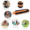 Ankle/Wrist Weights for Women, Men, Kids - Arm Leg Weights Set with Adjustable Strap - Running, Jogging, Gymnastic, Physical Therapy, Fitness - Orange (6 lbs per pair/3 lbs each) view 3