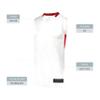 Augusta Sportswear Youth Step-Back Basketball Jersey, White/Red, XL view 4