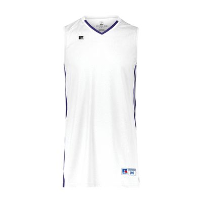 Russell Athletic Legacy Basketball Jersey White/Purple M