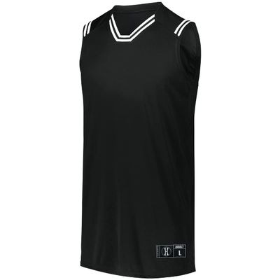 Holloway Sportswear Boys Retro Basketball Jersey L Black/White