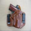 Azula 2 Clip IWB Leather in The Waistband Concealed Carry Holster for SIg Sauer P365, 365 9mm CCW Black RH view 3