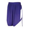 Augusta Sportswear Youth Step-Back Basketball Shorts, Purple/White, XL view 1