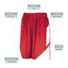 Augusta Sportswear Youth Step-Back Basketball Shorts, Red/White, L view 4
