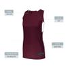 Augusta Sportswear Womens Step-Back Basketball Jersey, Maroon/White, S view 4