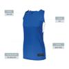 Augusta Sportswear Womens Step-Back Basketball Jersey, Royal/White, 2XL view 4