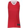 Holloway Ladies Dual-Side Single Ply Basketball Jersey 2Xl Scarlet/White view 1