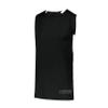 Augusta Sportswear Youth Step-Back Basketball Jersey, Black/White, M view 1