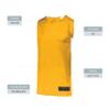Augusta Sportswear Youth Step-Back Basketball Jersey, Gold/White, S view 3