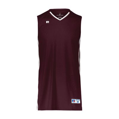 Russell Athletic Legacy Basketball Jersey Maroon/White XL