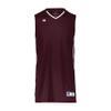 Russell Athletic Legacy Basketball Jersey Maroon/White XL view 1