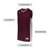 Russell Athletic Legacy Basketball Jersey Maroon/White XL view 4