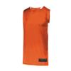 Augusta Sportswear Youth Step-Back Basketball Jersey, Orange/White, L view 1