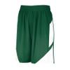 Augusta Sportswear Youth Step-Back Basketball Shorts, Dark Green/White, XL view 1