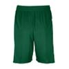Augusta Sportswear Youth Step-Back Basketball Shorts, Dark Green/White, XL view 3