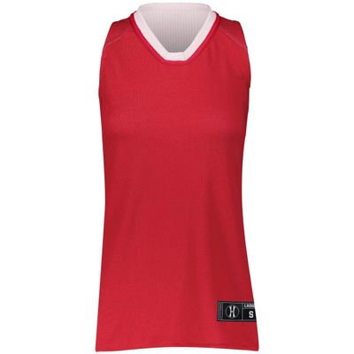 Holloway Sportswear Womens Dual-Side Single Ply Basketball Jersey S Scarlet/White