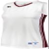 Ladies Legacy Basketball Jersey White/Cardinal L view 1