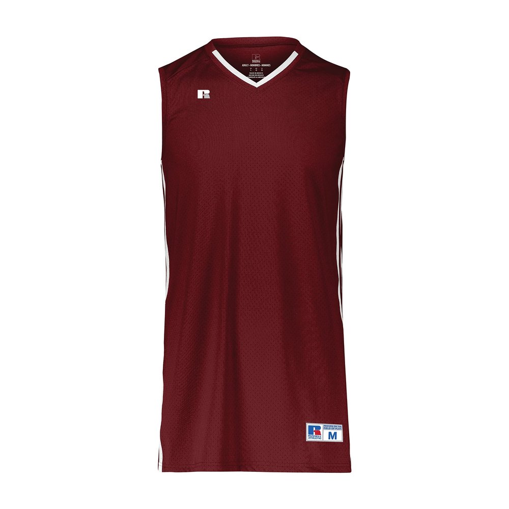 Russell Athletic Legacy Basketball Jersey Cardinal/White 2XL