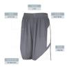 Augusta Sportswear Youth Step-Back Basketball Shorts, Graphite/White, XL view 4