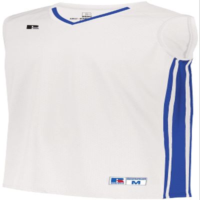 Russell Athletic Youth Legacy Basketball Jersey White/Royal XL