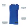 Augusta Sportswear Youth Step-Back Basketball Jersey, Royal/White, XL view 3
