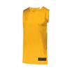 Augusta Sportswear Youth Step-Back Basketball Jersey, Gold/White, L view 1