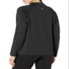 WonderWink Knits Women's Fleece Full-Zip Jacket, Black, X-Small view 2